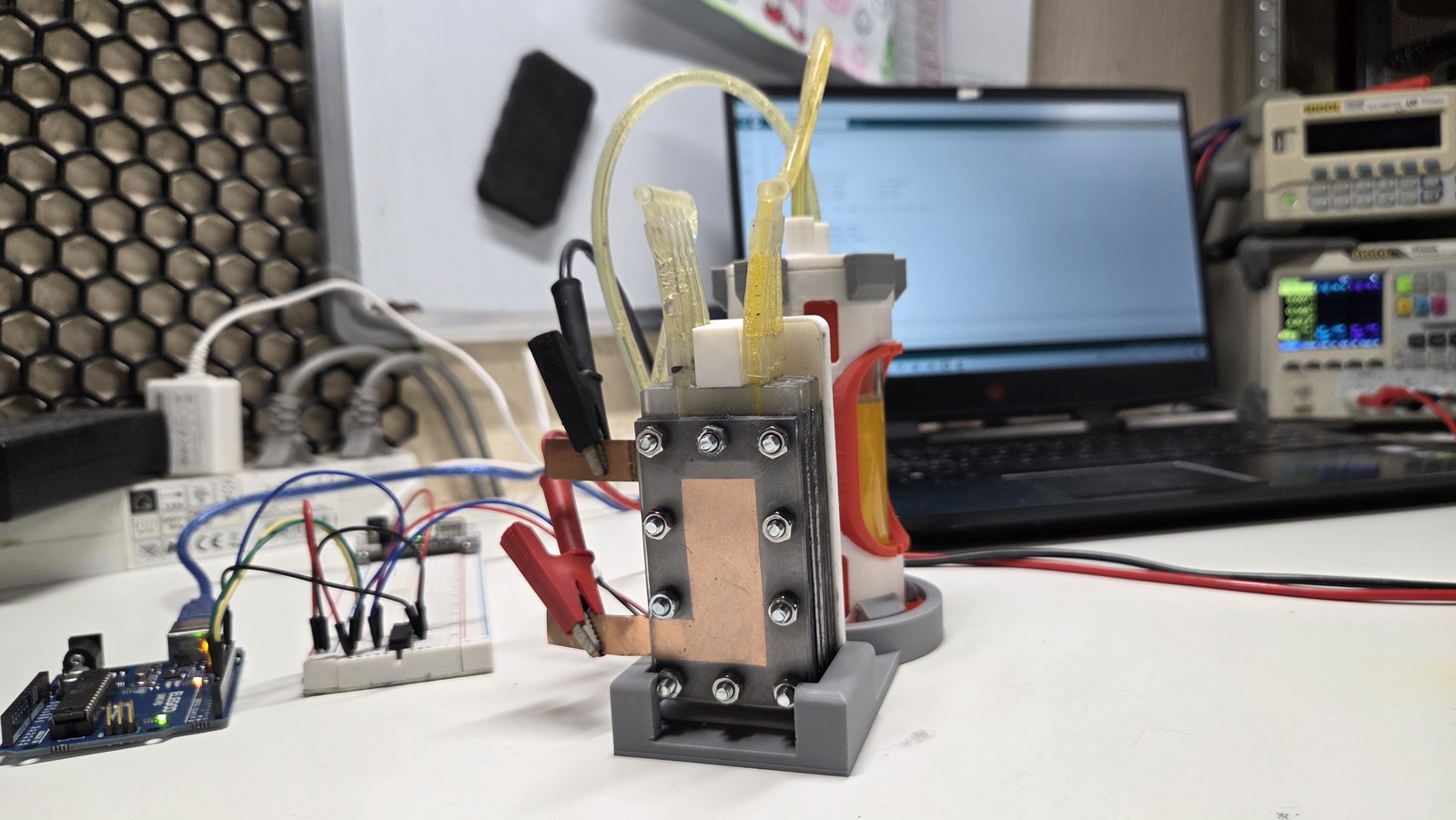 Hyperflow Battery cell in operation